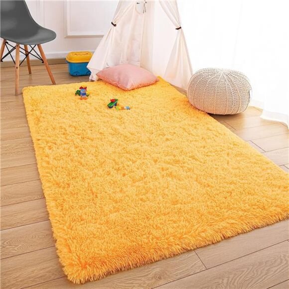 Fluffy Area Rugs, Super Soft Shaggy Rug Fuzzy Long Fur Carpets for Bedroom Decor - Picture 3 of 7